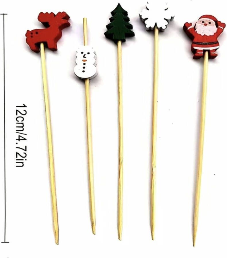 Kerst cocktailprikkers cocktailprikkers kerstdecoratie keukenbenodigheden
