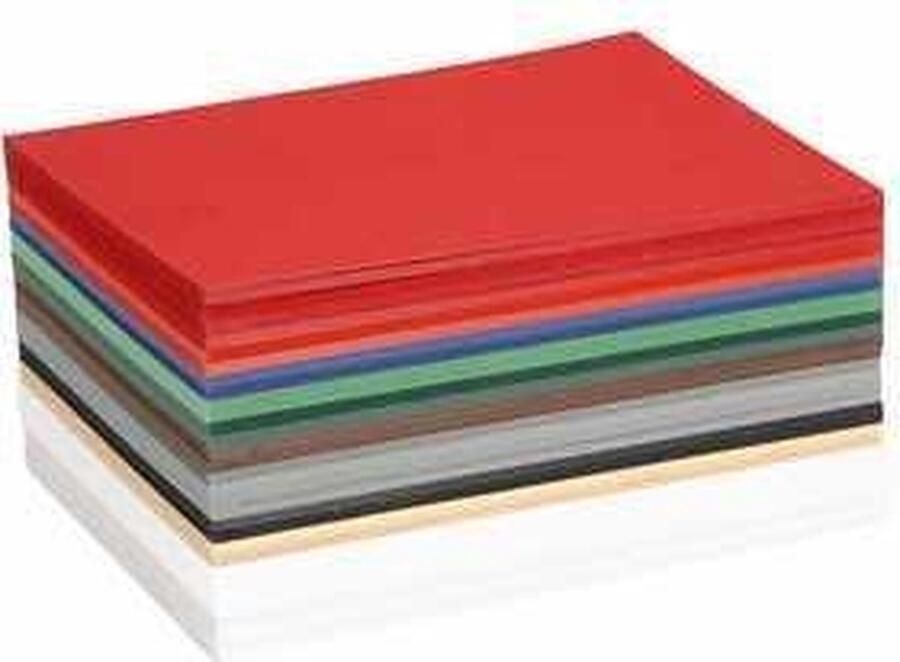 Creotime Karton Hobbykarton Kerstkarton 10 Verschillende Donkere Kleuren DIY Kaarten Maken Knutselen A6 10 5x14 8cm 180 grams 300 vellen