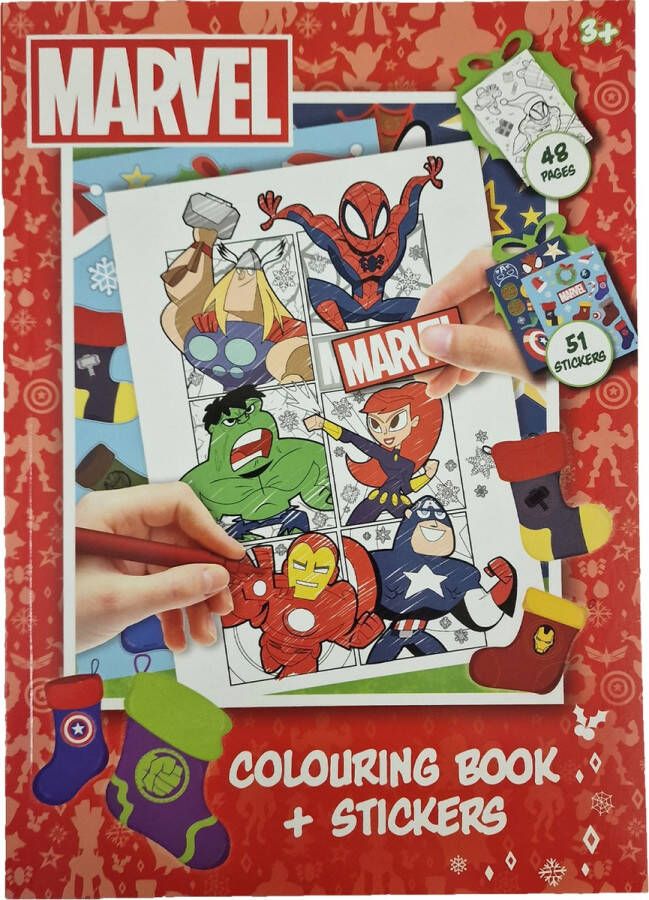 Kerst Kleurboek Avengers 48 Pagina's