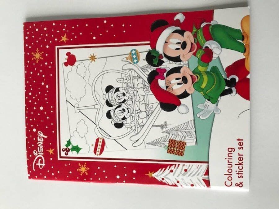 Kerst kleurboek disney kleur boek met stickers kleurboek voor kinderen kleuren met kerst kerstkado