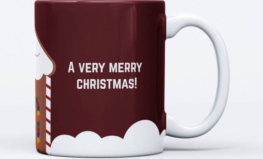 Kerstmok Fotofabriek Kerstmok 330ml Kerstbeker Winter mok Christmas mug Hot chocolate Very Merry Christmas
