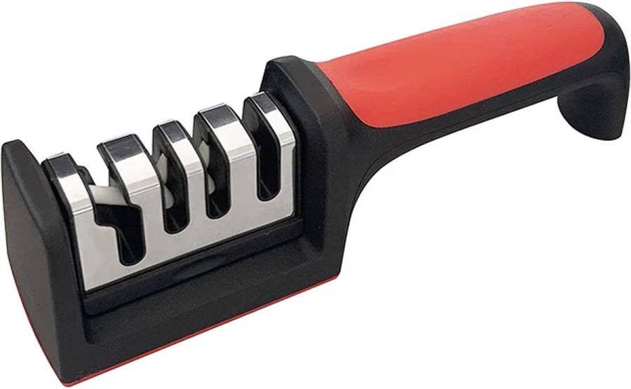 Keuken 3 4-Segment Messenslijper Huishouden Multifunctionele Hand-Held 3 4-Purpose Zwarte Slijpsteen B4 1