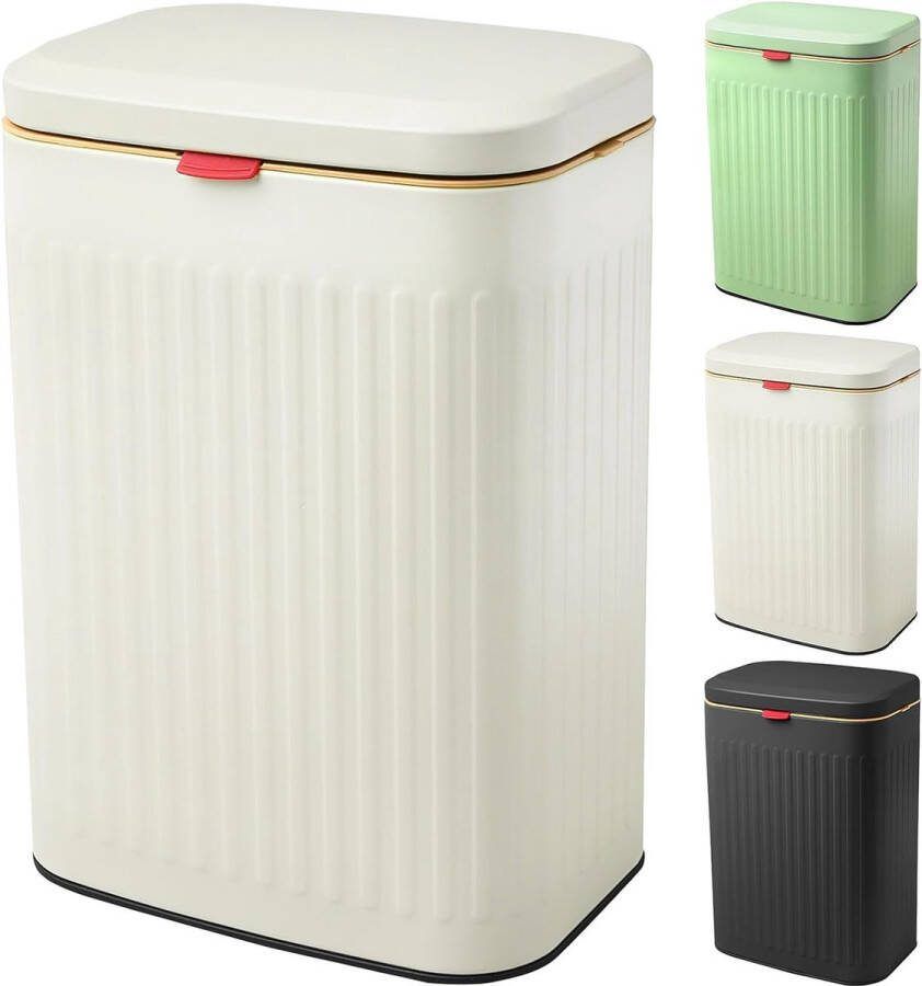Keuken afvalemmer met deksel 8 l roestvrij staal hangende vuilnisemmer om op te hangen aan laden en kastdeuren wandmontage compostemmer biologische afvalemmer voor badkamer kantoor slaapkamer