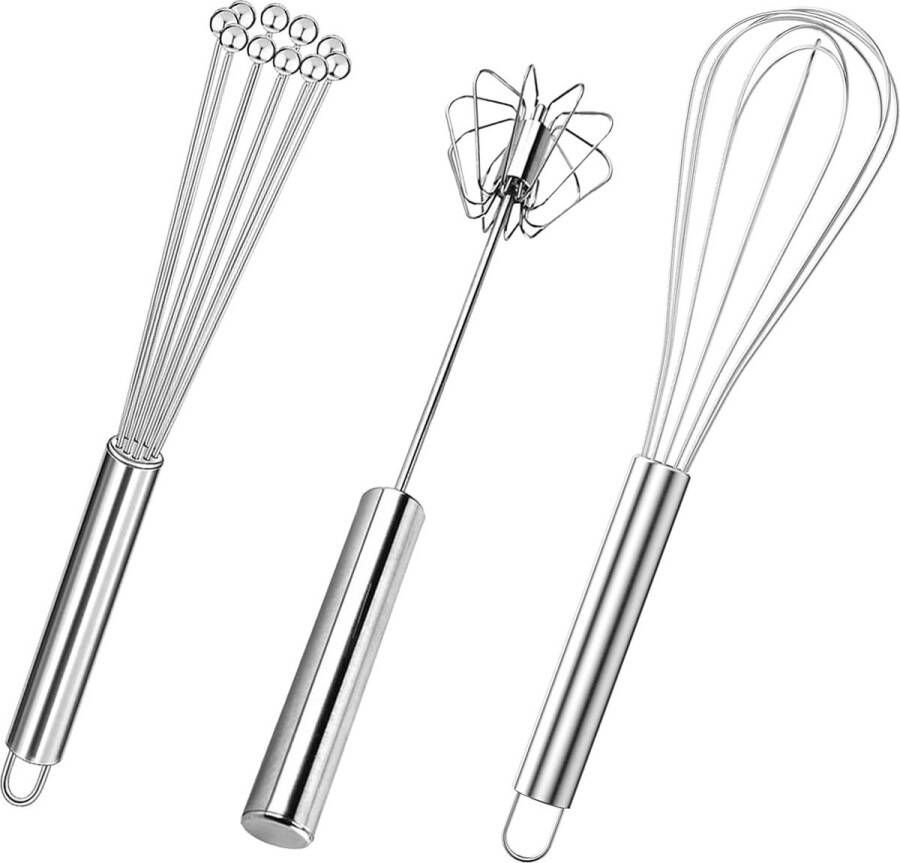 Keuken ei garde set (3 stuks keuken ei garde set zilver)