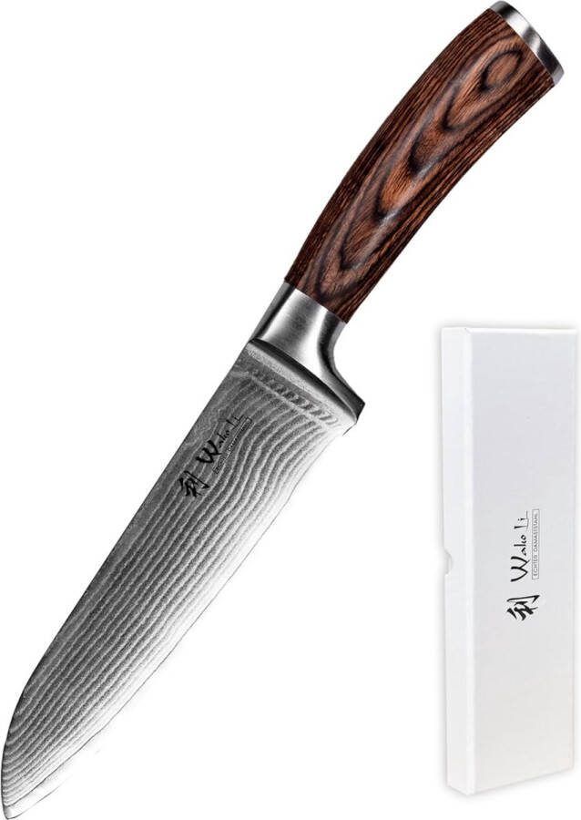 Keuken mes Santoku Edib Damastmes