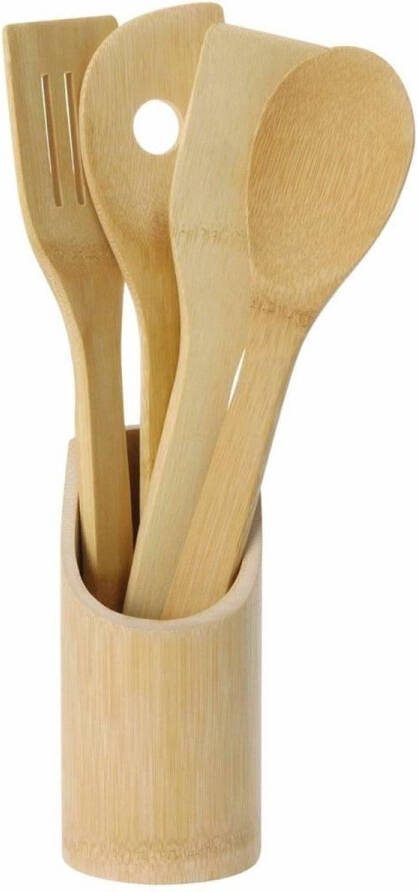 Excellent Houseware Bamboe Keukengerei houten spatels