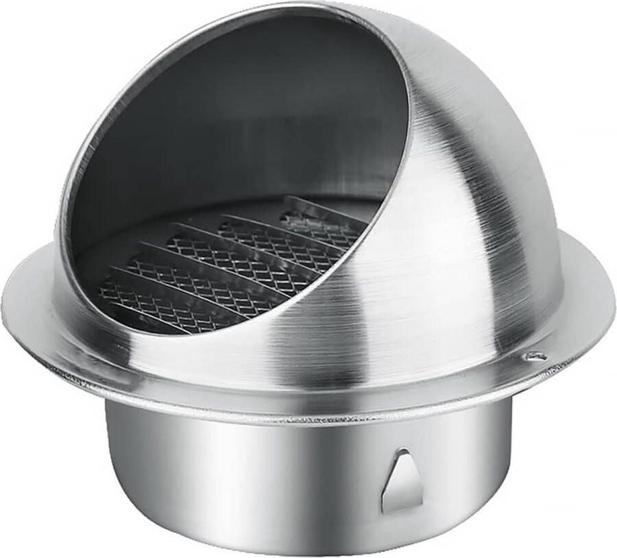 Keuken-ventilatieopeningen-afzuigkap-Roestvrijstalen ronde ventilatierooster voor buitenmuurventilatie-flapafdekking voor ventilatieopening