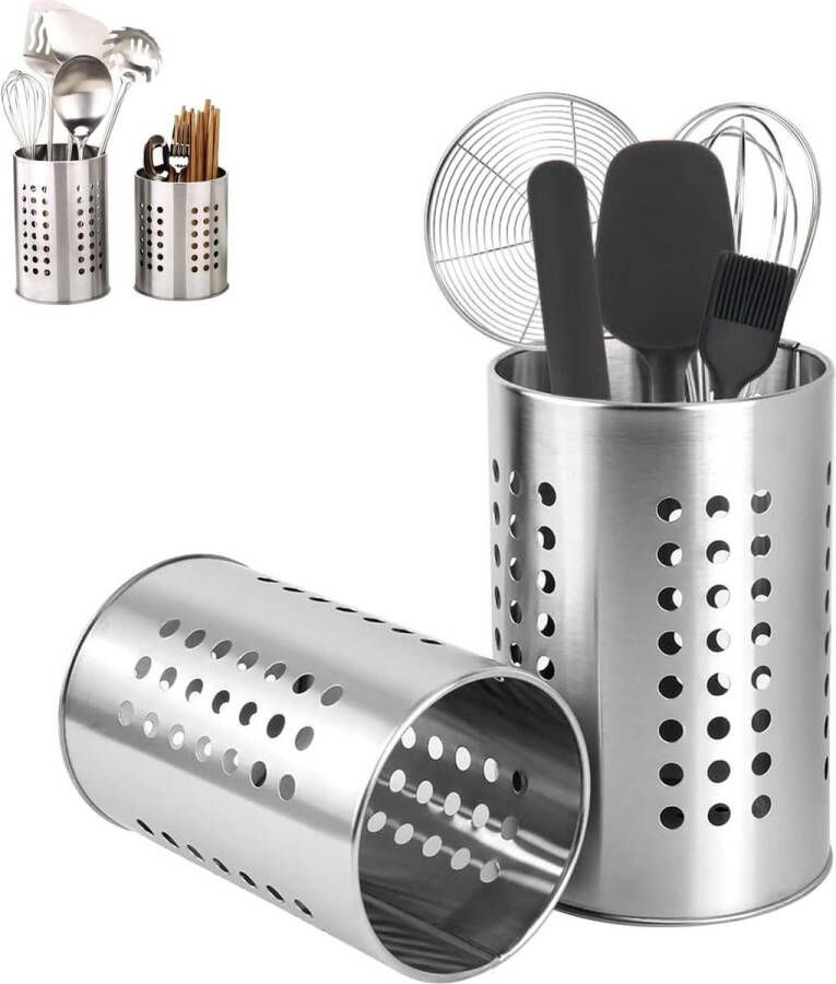 Keukengerei organizer roestvrij staal Lade en werkblad organizer Keuken accessoires spatelpot