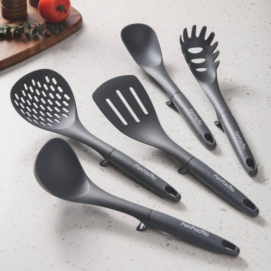 Keukengereiset keukenaccessoires Keukengereiset met haken nylon antiaanbaklaag Hittebestendige keukenhulpmiddelen pannenset Kookgereiset