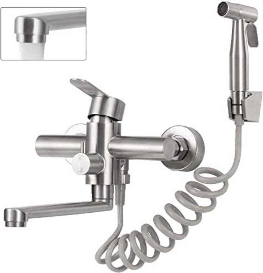Keukenkraan Wandmontage Wandkraan Keuken Wandkraan Bovenuitloop Wandkraan Onderuitloop Muurkraan Keuken