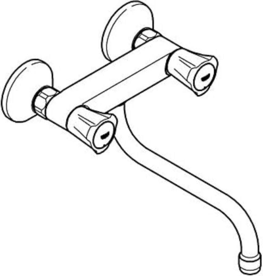 Keukenkraan Wandmontage Wandkraan Keuken Wandkraan Bovenuitloop Wandkraan Onderuitloop Muurkraan Keuken
