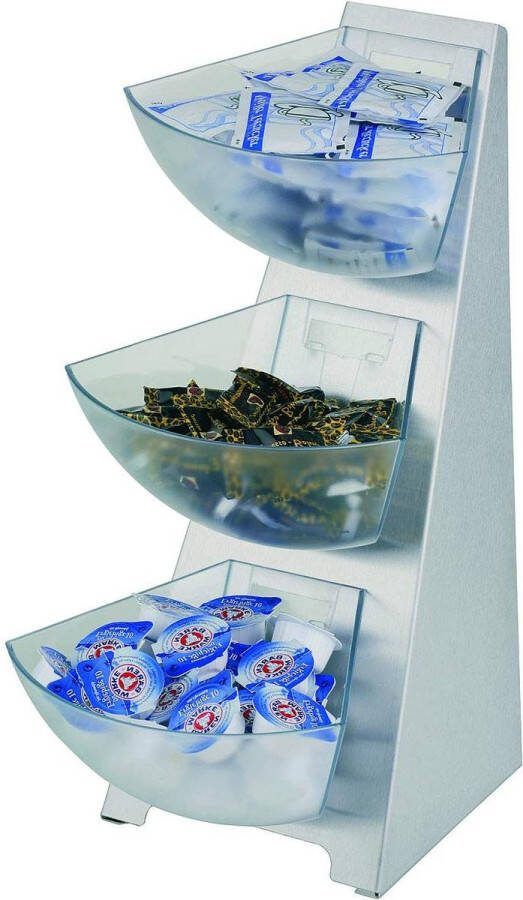 Keukenrek frame portiekgoot portiedispenser 18 0 roestvrij staal Volume per goot 1 liter 3 niveaus