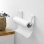 Magnetische Keukenrol Houder Wit Keukenrol houder Magnetisch Hangend Wit RVS Verstelbaar Toiletrol houder Toiletrol Houder Rollenhouder Keukenpapier Houder Rollenhouder Keukenrolhouder Hangend Zelfklevend - Thumbnail 1