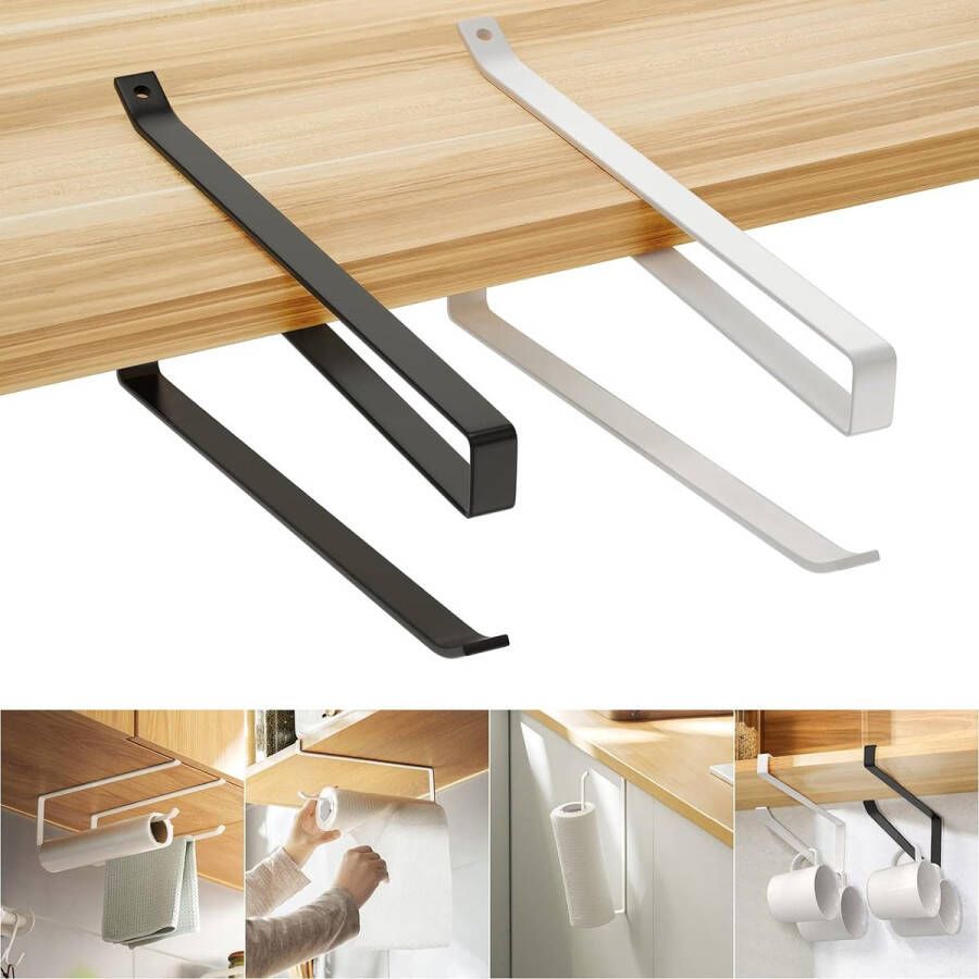 Keukenrolhouder 2 Stuks Roll Papier Roll Houder Muur Keuken Roll Houder Keukenpapier Hanger