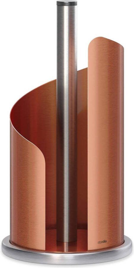 Keukenrolhouder rvs gematteerd gecoat diameter 15 cm rolhouder