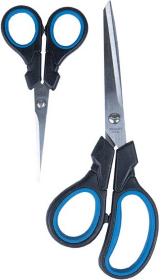 Keukenscharen 2 stuks 14 en 21 cm RVS