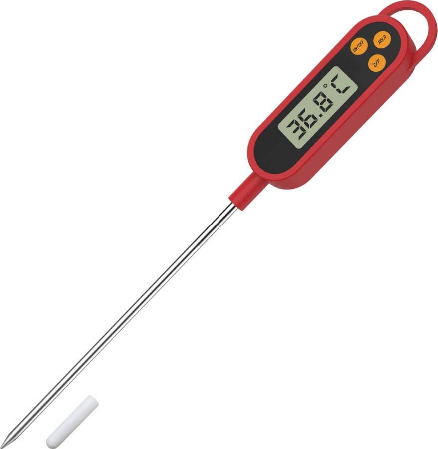 Keukenthermometer inmaakthermometer gebak flessen thermometer keuken water melk baby huishoudthermometer lcd-digitale vleesthermometer met lange sonde