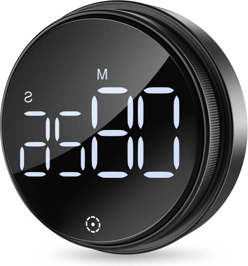 Keukentimer led magnetische keukenwekker 3 inch korte tijdmeter eierwekker klaphouder antislip pads 3 volumeniveaus koken sport bakken studeren kookwekker digitaal