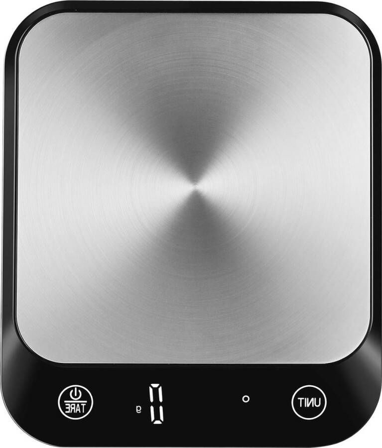 Keukenweegschaal 22 lb-10 kg precisie gram-ons 1g-01 oz professioneel gewichtsverlies bakken koken LED-display zwart met batterijen keukenweegschaal