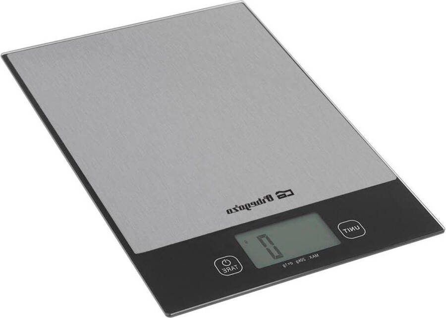 Keukenweegschaal tot 20 kg Touch Bediening LCD Display Anti-Vingerafdrukoppervlak Automatische Uitschakeling