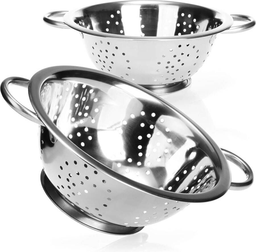 Keukenzeef fijne netzeef pasta strainer with handle micro perforated kitchen strainer metal strainer-2 pieces