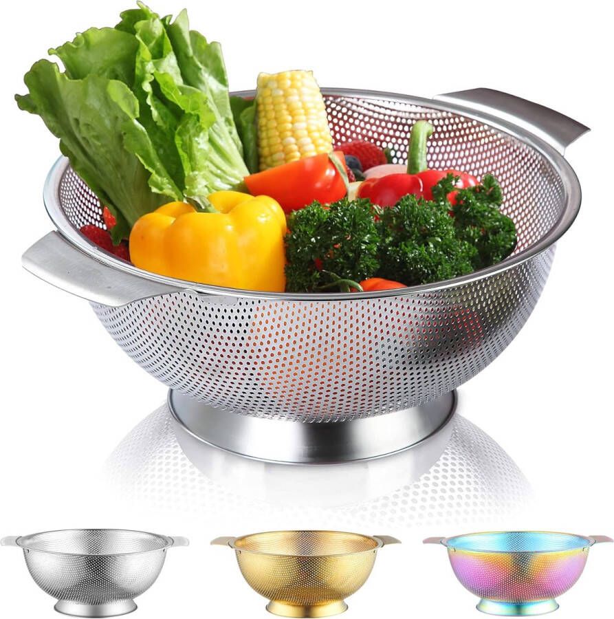 Keukenzeef fijne netzeef pasta strainer with handle micro perforated kitchen strainer metal strainer-1pc