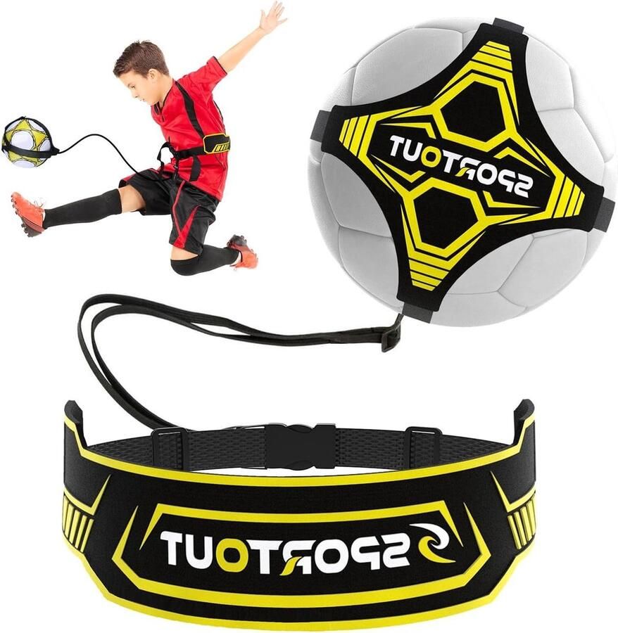 Kick Throw Trainer Solo Voetbal Volleybal Rugby Training Geschikt voor Kinderen en Volwassenen Voetalbal trainingsmateriaal