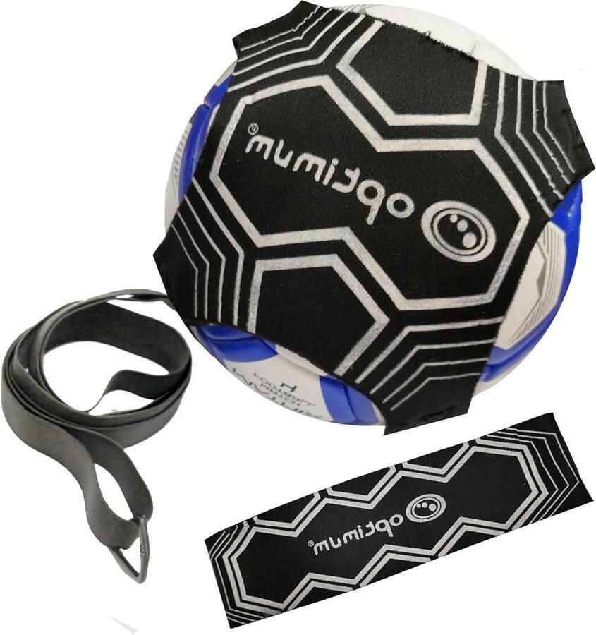 Kick Voetbaltrainer handsfree solo-oefening verstelbare voetbalvoetbaltrainingsapparatuur past op meerdere maten ballen 3's 4's en 5's verstelbare bevestiging voor veilige trainingssessies Voetalbal trainingsmateriaal