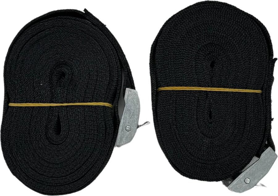 Kicksroll Spanband 6 Meter 2 Stuks Zwart