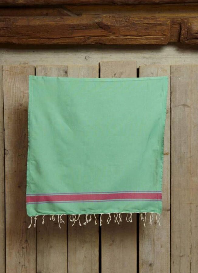 Merkloos Sans marque Kids Hamamdoek Turquoise Pink 140x70cm dun kinder strandlaken sneldrogende handdoeken saunadoek kleine hamamdoek reishanddoek zwem handdoek