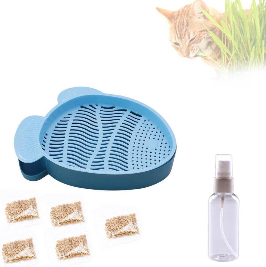 Kiemschaal elritze kat hydrocultuur gras dienblad voor kattengras zaden zaailingen kattengras Drijvende dienblad
