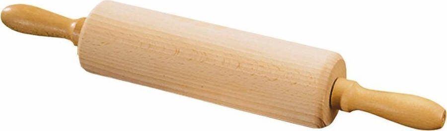 Kesper Kinder Deegroller rolstok met handvat FSC Beukenhout antikleef 23x4.5x4.5 Cm Deegrolstok kinderen Rolgedeelte 11.5xØ4.5Cm