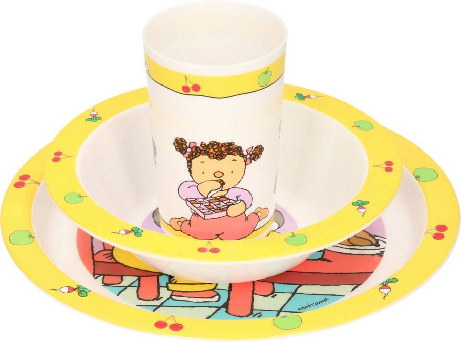 Merkloos Sans marque Kinder ontbijt set Tchoupi keizerspinquin lunchset voor kids