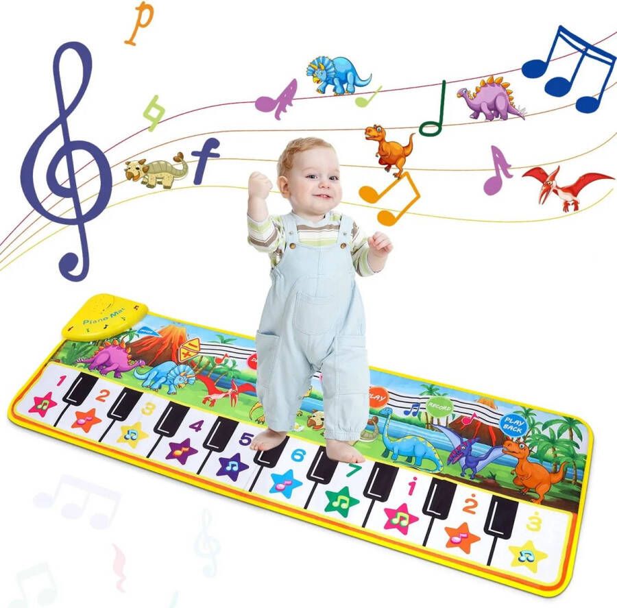 Speelmat Piano Mat kinderpiano mat Dansmat Keyboard Piano mat Baby en Peuter Speelkleed Baby Opvouwbaar