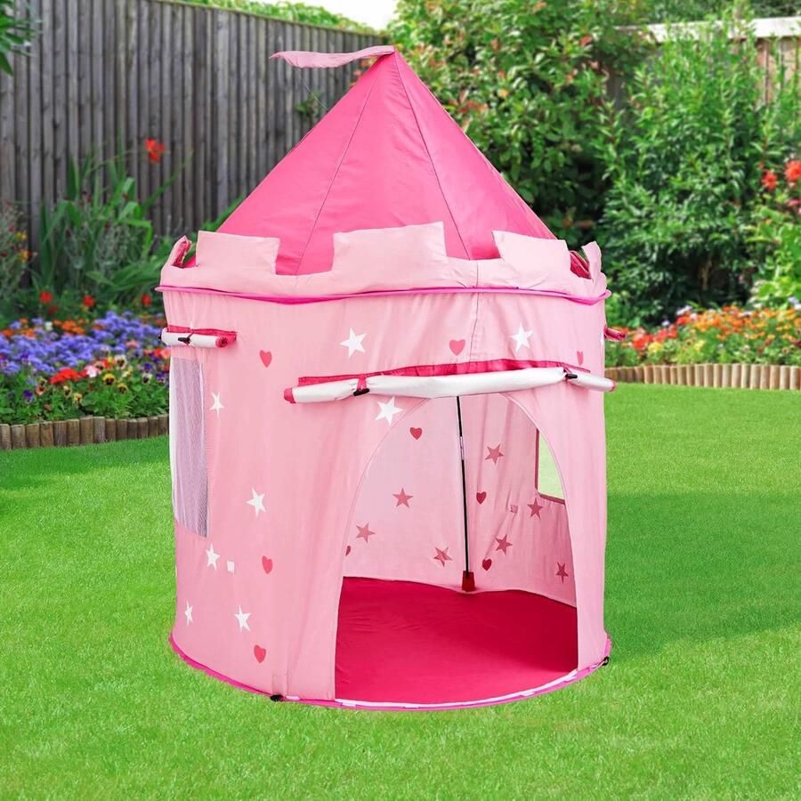 Kinder Prinses Speeltent XL Prinsessen speel tent Jongens & Meisjes Speeltent Kasteel voor peuters speelhuisje voor binnen en buiten