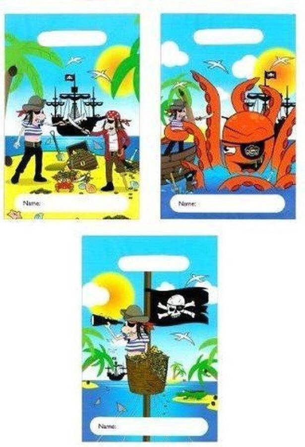 Kinder traktatie uitdeelzakjes Stoere piraten (24 st.)
