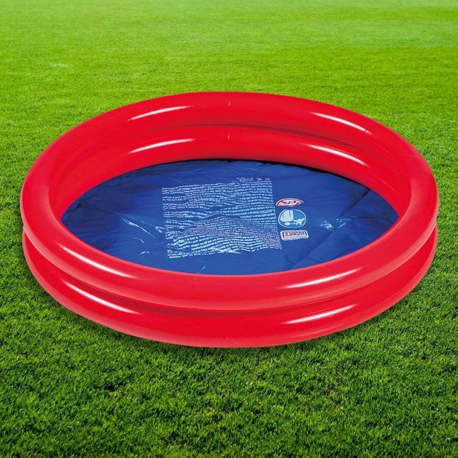 Kinderbadje Classic 2-rings zwembad opblaasbaar 60 x 15 cm kinderzwembad babypool mini zwembad opzetzwembad oranje blauw