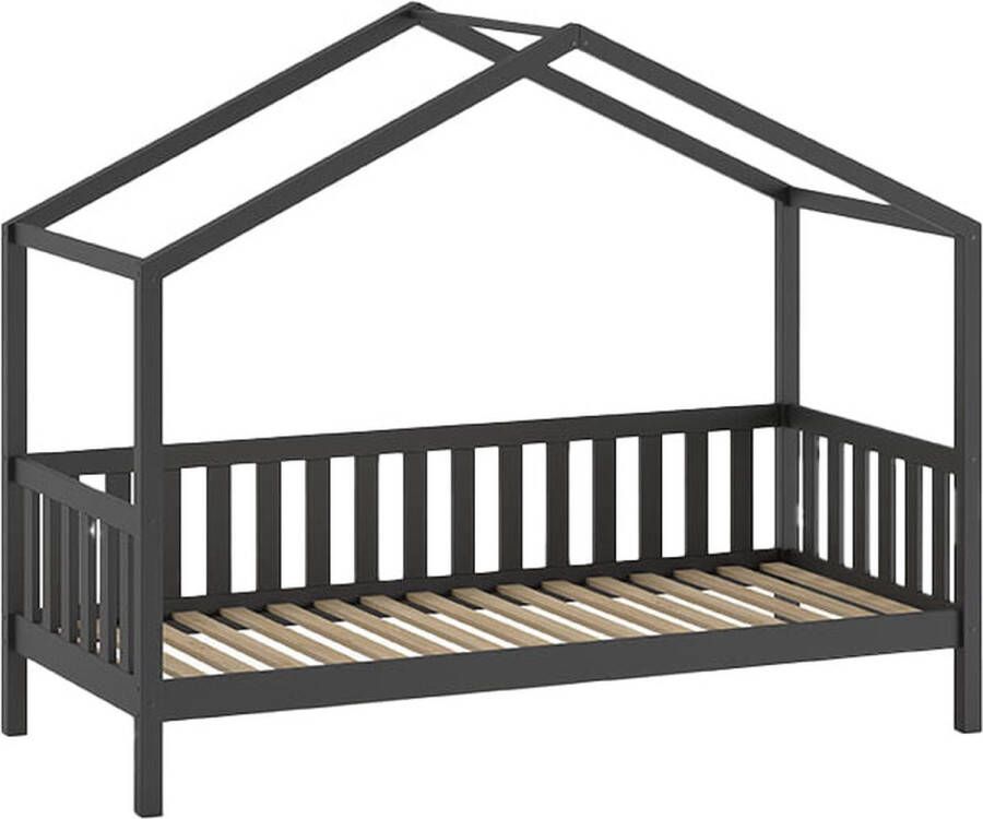 Kinderbed Bibi Antraciet Hoogte 170 cm