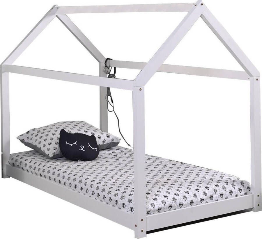 Kinderbed Dreamhouse Wit Hoogte 142 cm
