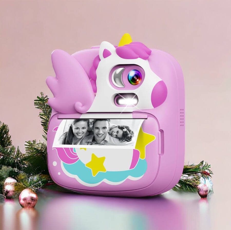 Kindercamera instant camera 2 4 inch instant camera voor kinderen met 32G TF-kaart en fotopapier 1080p HD digitale camera voor kinderen cadeaus voor jongens en meisjes van 3-12 jaar