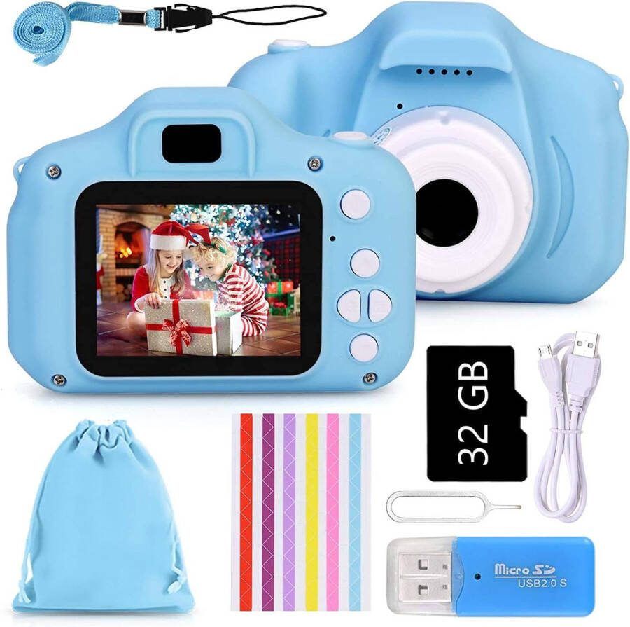 Kindercamera Kinderfototoestel Digitale Kindercamera 32GB MicroSD Inbegrepen