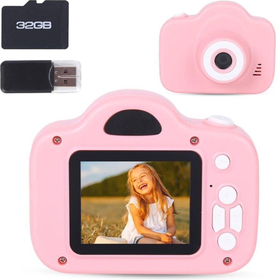 Kindercamera Kinderfototoestel Digitale Kindercamera 32GB MicroSD Inbegrepen