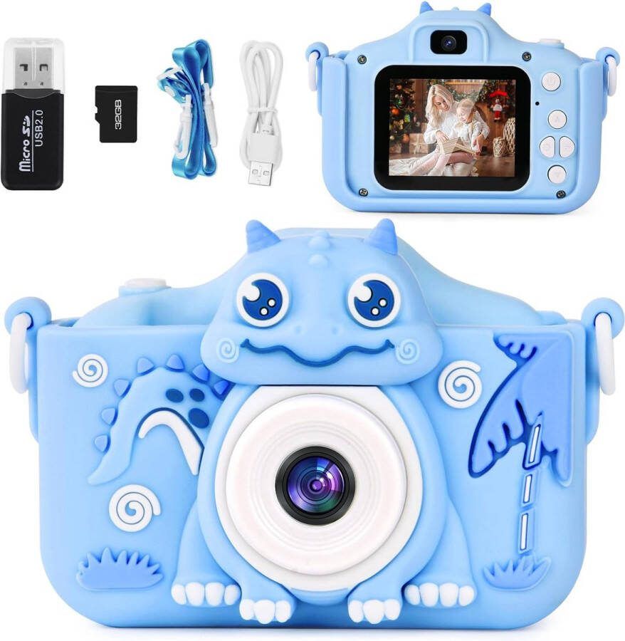 Kindercamera Kinderfototoestel Digitale Kindercamera 32GB MicroSD Inbegrepen