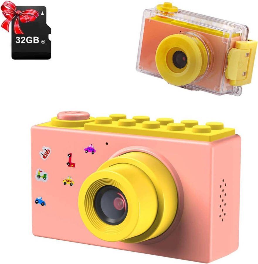 Kindercamera Kinderfototoestel Digitale Kindercamera 32GB MicroSD Inbegrepen