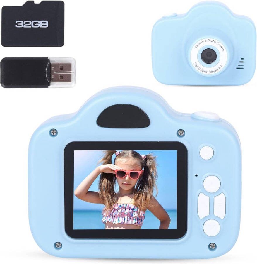 Kindercamera Kinderfototoestel Digitale Kindercamera 32GB MicroSD Inbegrepen