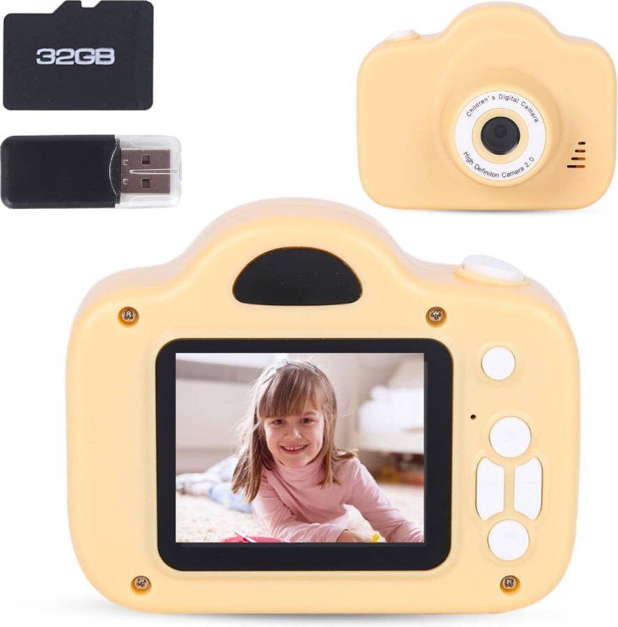 Kindercamera Kinderfototoestel Digitale Kindercamera 32GB MicroSD Inbegrepen