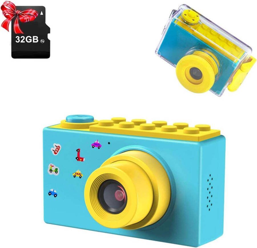 Kindercamera Kinderfototoestel Digitale Kindercamera 32GB MicroSD Inbegrepen