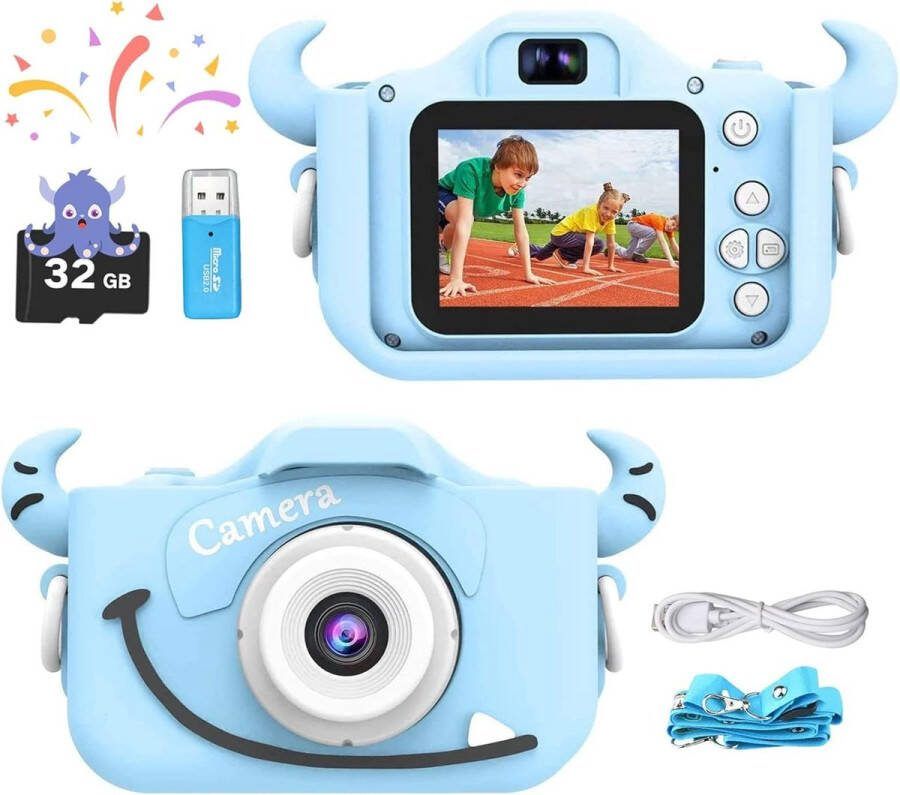 Kindercamera Kinderfototoestel Digitale Kindercamera 32GB MicroSD Inbegrepen
