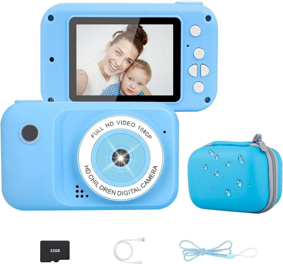Kindercamera Kinderfototoestel Digitale Kindercamera 32GB MicroSD Inbegrepen