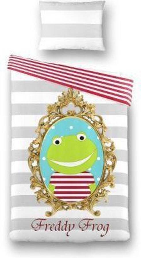 Kinderdekbedovertrek Freddy Frog Eenpersoons 140x200 cm Multi